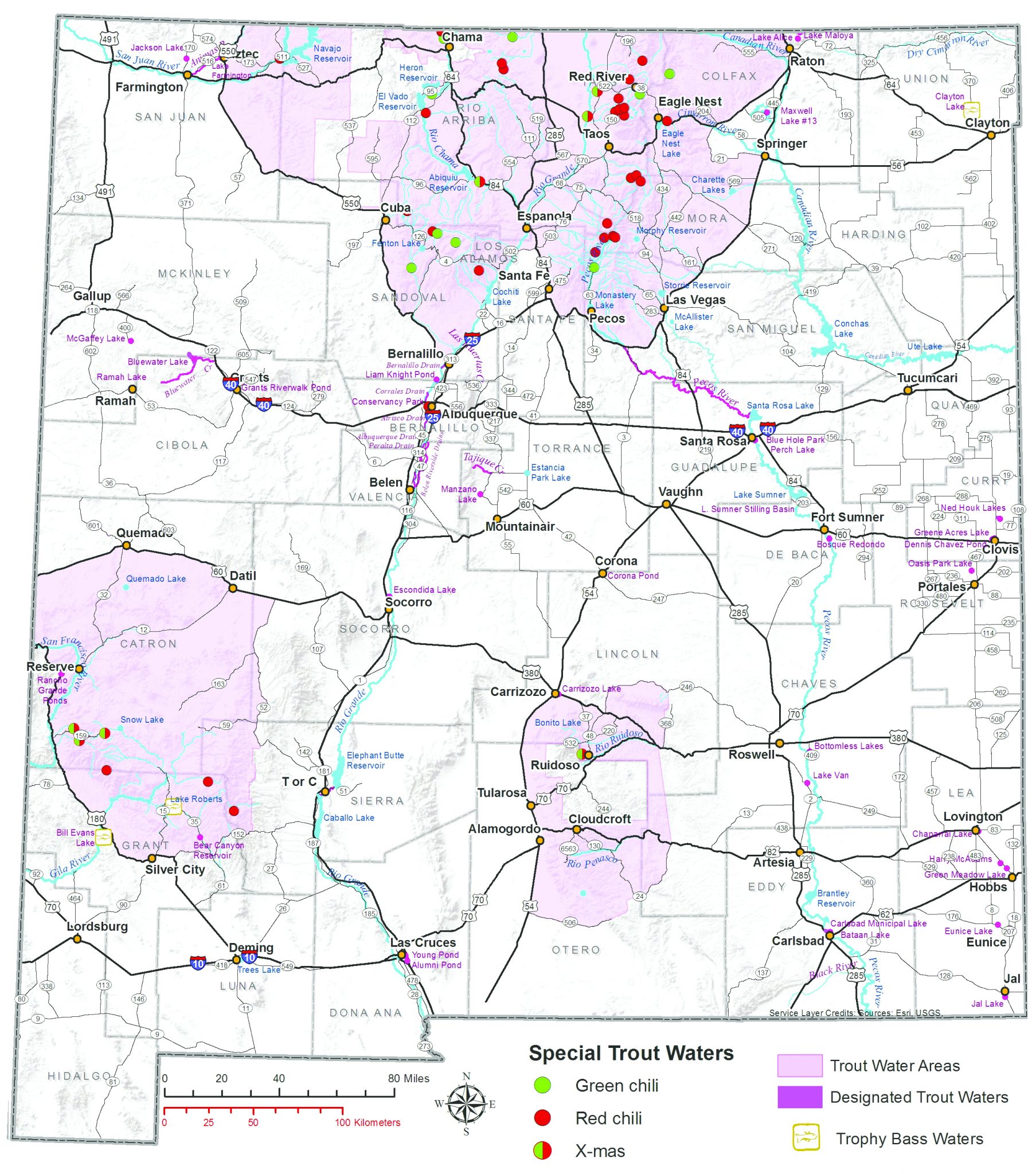 Water Access & Maps - New Mexico Department of Game & Fish