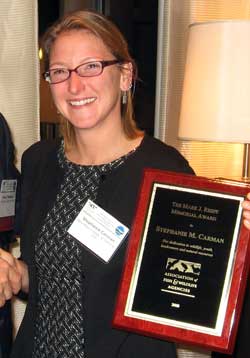 Stephanie Carman - NMDGF Archive News: Department aquatic species biologist receives prestigious national award